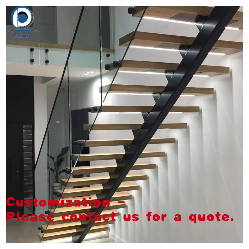 Interior Design Modern - Escalera de una sola viga personalizada