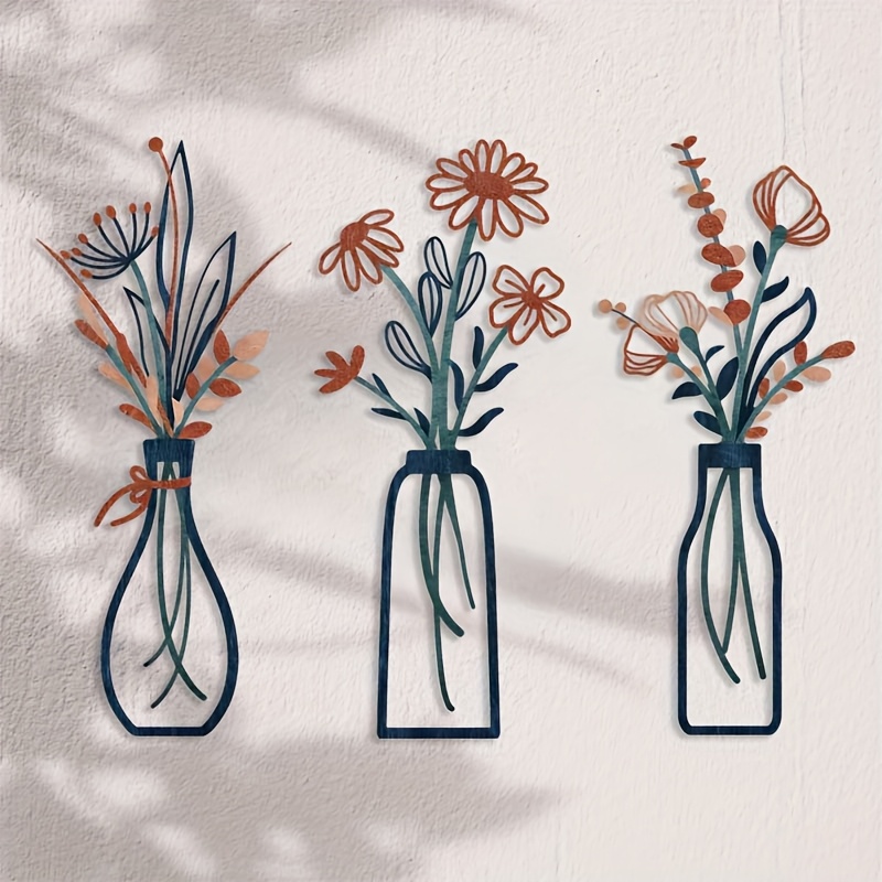 3 Esculturas Florales Grandes  - Interior Design Modern reseña y precio