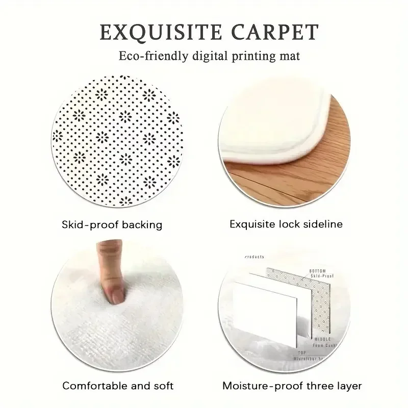 Alfombras con estampado de pin - Printed Rug Abstract reseña y precio