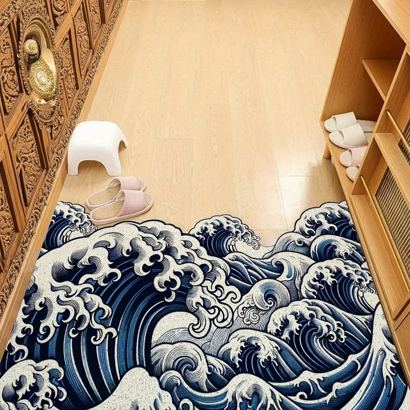 VIKAMA Alfombra con diseño de  - Printed Rug Abstract reseña y precio