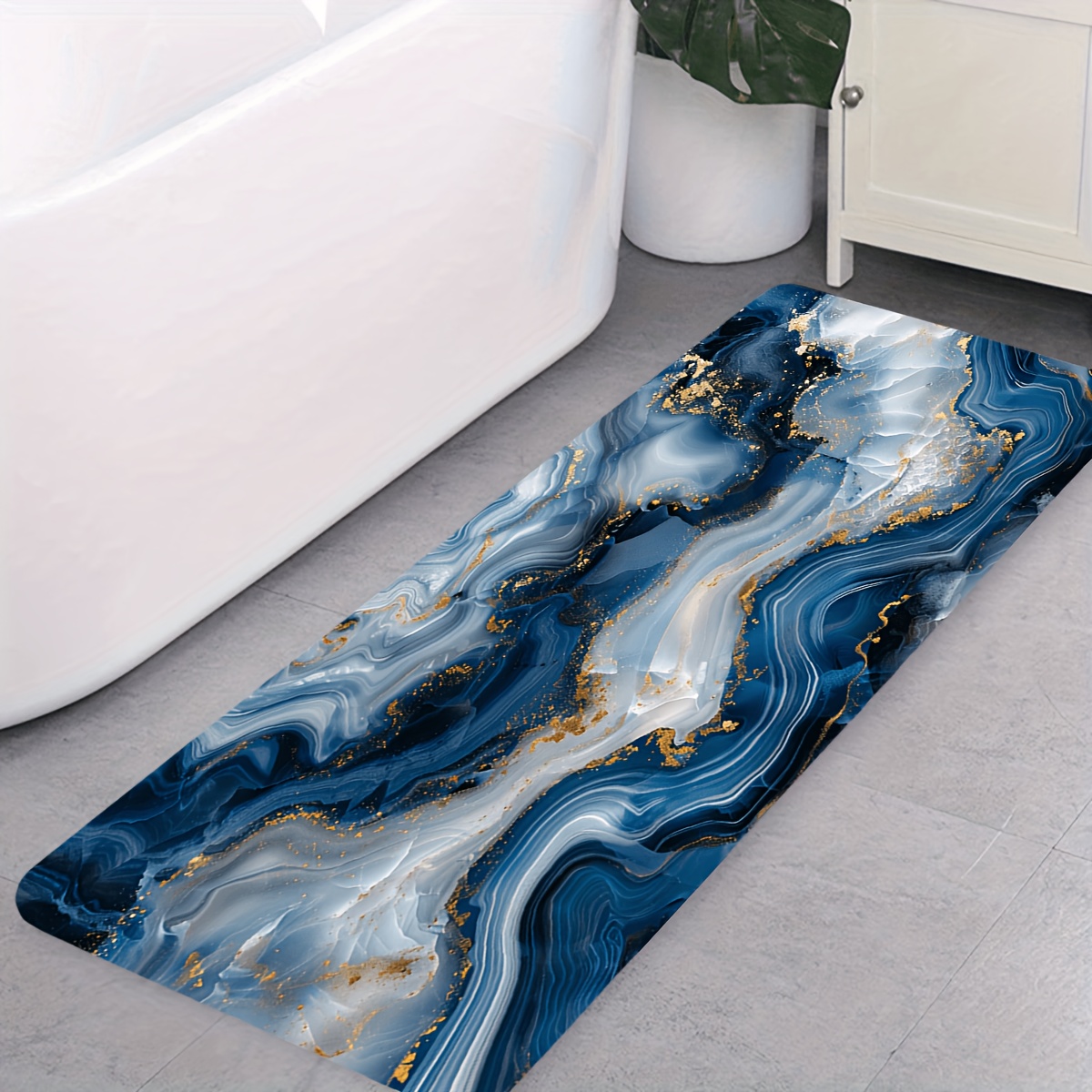 Alfombra de Baño con Estampado - Printed Rug Abstract reseña y precio