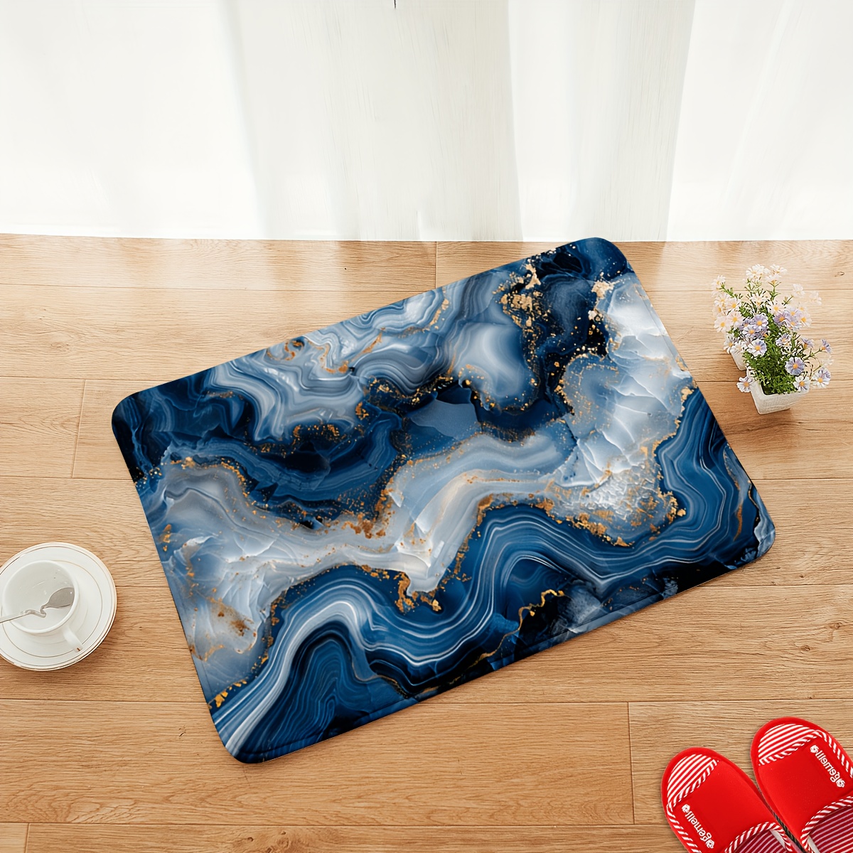 Alfombra de Baño con Estampado - Printed Rug Abstract reseña y precio