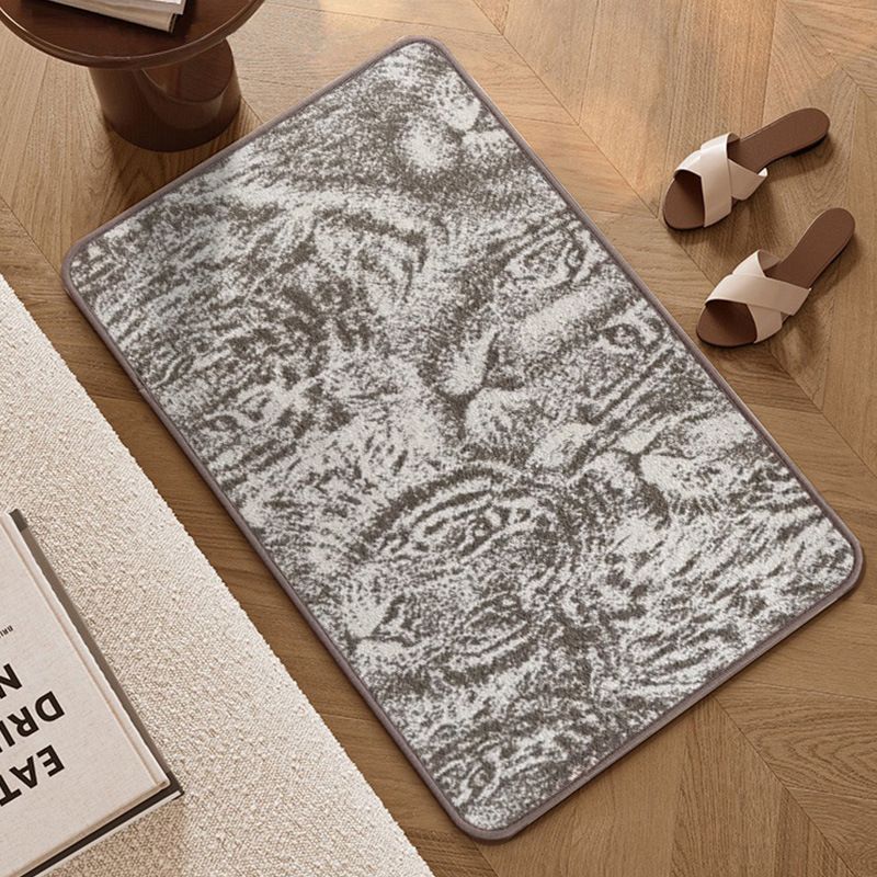 VIKAMA Alfombra moderna con di - Printed Rug Abstract reseña y precio