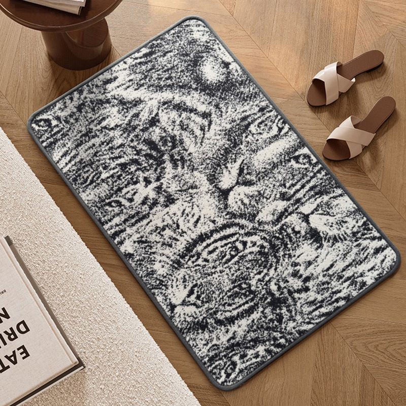 VIKAMA Alfombra moderna con di - Printed Rug Abstract reseña y precio