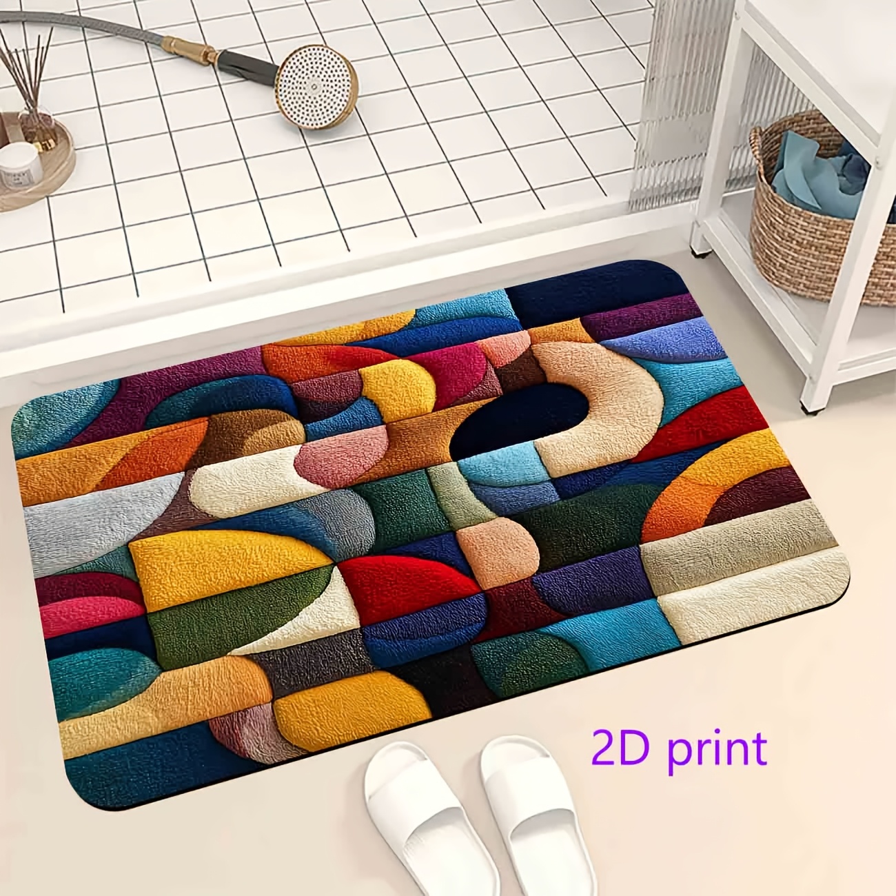 VIKAMA Alfombra de Entrada Ant - Printed Rug Abstract reseña y precio