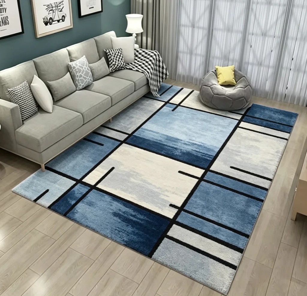 Alfombra Moderna Abstracta Geo - Printed Rug Abstract reseña y precio
