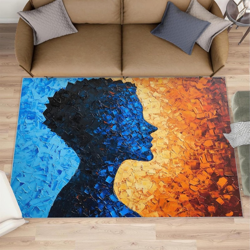 Alfombra Decorativa con Diseño - Printed Rug Abstract reseña y precio