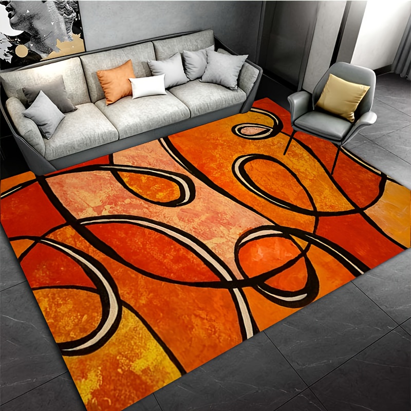 Alfombra de baño geométrica na - Printed Rug Abstract reseña y precio