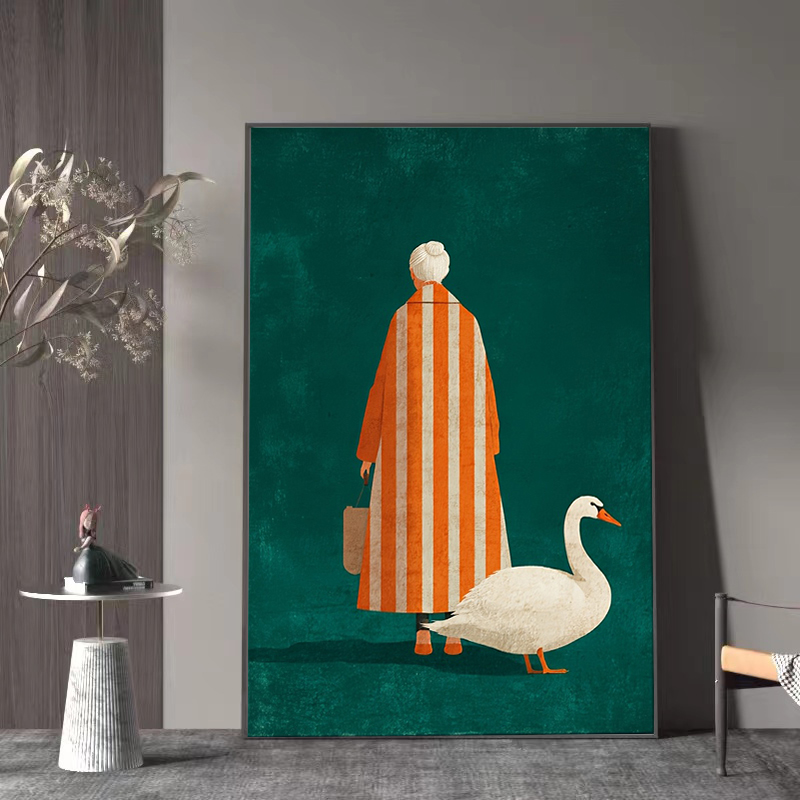 Figura en naranja, póster de r - Interior Design Modern reseña y precio